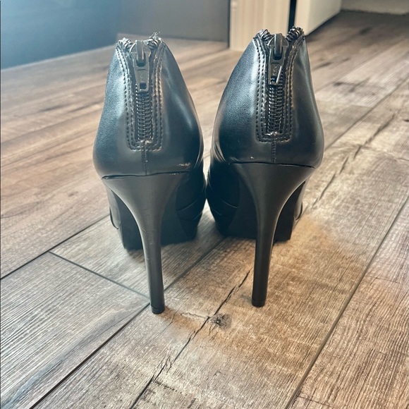 ELLE women’s high heel booties with small open toe - Picture 4 of 11